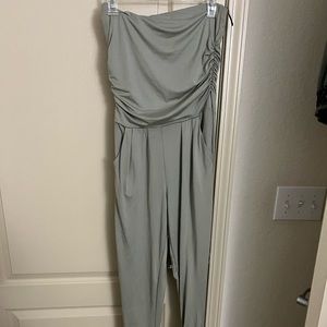 Taupe tight jumpsuit